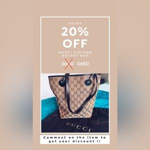 AUTHENTIC Gucci vintage bucket bag